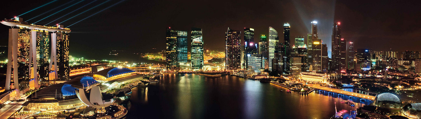 Blick über die Marina Bay, (c) Marina Bay Sands, Singapur